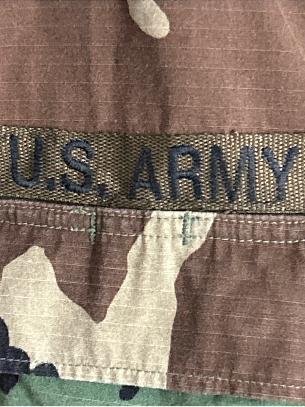 Vintage US Army Jacket Woodland Green Camo Combat Utility 2 Patches Size XS - Picture 3 of 11